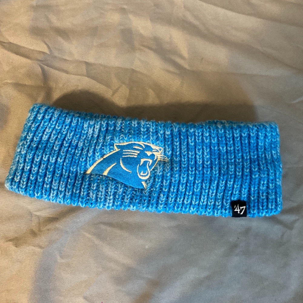 Carolina Panthers Meeko 47 Headband/Ear Warmer Glacier Blue Women’s New